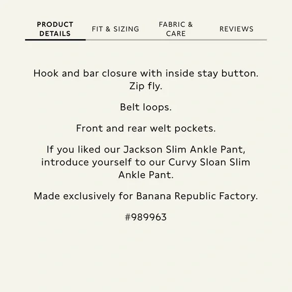 Black “Curvy Sloan” Slim Ankle Pants  { Banana Republic Factory } - Picture 10 of 12